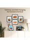 3 Pack 8x10 Picture Frame Set (Black) - Displays 5x7 with Mat or 8x10 without Mat - 5