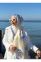 Luxury Voile Silk Shawl Hijab Foulard Scarf Shawl Floral Pattern 90 X 180 - 3