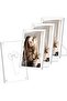 Acrylic Double-Sided Magnetic Photo Frames, 4 x 6 (15x10 cm), Clear, 4-Pack
