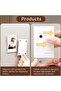 10-Pack Magnetic Mini Photo Frames for 2x3 Pictures, Acrylic Fridge Frames for Instax/Polaroid - 6