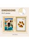 Paw Print Kit with Picture Frame & Imprint Clay - Natural - 3