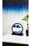 7-inch 3D Moving Sand Art Picture - Deep Sea Blue Sandscape, Round Frame - 5