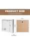 8x8/8x10/10x10/12x12 Shadow Box Picture Frame with Linen Board - White - 3