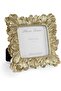 Gold 4x4 Vintage Resin Palm Leaves Square Picture Frame