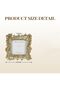 Gold 4x4 Vintage Resin Palm Leaves Square Picture Frame - 6