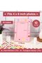 Paper Picture Frame, 10 Pack Cardboard 4x6 Photo Frames with Stickers - 3
