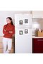 4 Pack Magnetic Picture Frames, 3.66 x 2.95 in Vintage Black Resin Refrigerator Photo Frames - 4