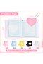 10 Pieces 3 Inch Photocard Holder Mini Photo Album with Love Heart Pendant (5 Colors) - 6