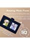 Rotating Photo Frame for Polaroid Instant Photos (Holds 12-24) Black & White Tabletop - 3