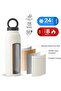 750ml Stainless Steel Water Bottle with Magnetic MagSafe Lid (White) - 6