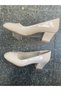 Skin-Colored Outer Material Patent Leather Short and Thick-Heeled Women's Shoes - 2