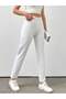 white straight-leg high-waisted women's jeans - 5
