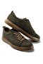 Men's 100% Nubuck Leather Ortopedic Sole Lace-Up Shoes - 4