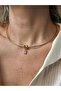 Gold Olimpia Single Stone Ring Necklace - 3