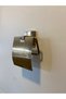 Matte Gold Lid Toilet Paper Holder - Premium Antique Lid Toilet Paper Holder 100% Brass Rustproof - 3