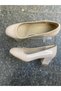 Skin-Colored Outer Material Patent Leather Short and Thick-Heeled Women's Shoes - 3