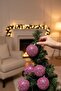 Christmas Tree Pine Tree Ornament Pink Color Sequin Glitter Model 6 Pieces 6 cm Christmas Ball - 3