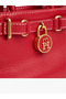 Women's Leather Th Metal Logo Zipper Closure Red Shoulder Bag Aw0Aw18167-Xlg - 4