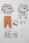 Baby Boy Hospital Release 8-Piece Dinosaur Kingdom Set 0-3 Months, White