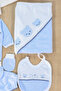 Baby Boy Blue Newborn 100% Cotton Soft Blue 10-Piece Hospital Release Gift Stl7135 - 7