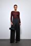 Smoked Striped Wide-Leg Pants - 3
