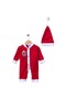 Baby New Year's Christmas Themed Santa Claus Printed Jumpsuit - 4