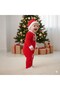 Baby New Year's Christmas Themed Santa Claus Printed Jumpsuit - 3
