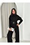 Hijab-Friendly Modal Fabric Belted Zippered Suit/Casual Stylish Wear-Go - 3
