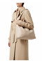 Zaneria Cream Knitted Detailed Shopper Women's Shoulder Bag - 5