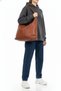 Zaneria Tan Knitted Detailed Shopper Women's Shoulder Bag - 4