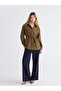 Suede Look Gathered Women's Shirt Tunic - 4