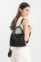 Barcelona Daily Medium Size Zipper Detailed Multi-Pocket Women's Shoulder and Backpack Gray - 7
