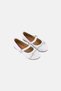 Toddlers Girl Ballerinas Adjustable Buckle Flats, White - 4
