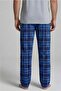 Men's 100% Cotton Interlock Pajama Pants Casual Home Wear Comfortable Plaid Sweatpants Single Bottom - 5