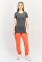 Women Slim Fit Short Sleeve Training Top, Dark Grey - 4