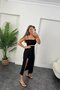 Women's Ottoman Fabric Lycra Midi Length Pencil Skirt Black - 3