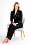 Women's Premium Robe Pajama Set – Thin B Piped Stylish 2-Piece Set - 3