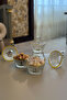 Luxury Gold Edged Glass Serving Bowl Set of 6 – Turkish Delight & Snack Mini Serving Bowls - 2