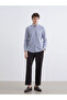 Regular Fit Long Sleeve Striped Men's Shirt - 2