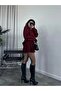Women's Premium High Neck Sweater and Mini Skirt Knitwear Set - 2
