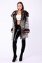 Metallic Gray Tuscany Suede Fur Coat - 2