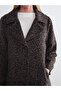 Peak New Season Jacket Collar Leopard Pattern Women's Fur Coat - 3