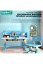 Enlarged Kids Table and Chair Set, Children's Reading Study Activity Desk, Ergonomic Toddler Chairs - 4