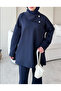 Women's High-Waisted Buttoned Scuba Pants Hijab Suit - 4