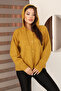 Hooded Long Sleeve Lace-Up Four Button Soft Textured Stylish Standard Length Winter Basic Knitwear Cardigan - 3
