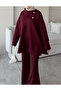 Women's High-Waisted Buttoned Scuba Pants Hijab Suit - 3