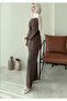 Women's Elastic Waist Skuba Kimono Pants Set - 4
