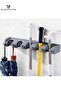 Household Wall-Mounted Mops And Brooms Store 5 Notches With 6 Hooks