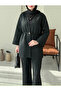 Women's Elastic Waist Skuba Kimono Pants Set - 7