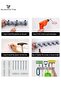 Household Wall-Mounted Mops And Brooms Store 5 Notches With 6 Hooks - 5